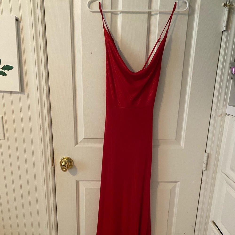 Never worn beautiful Teeze Me floor length red dress Size 6